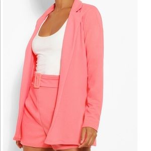 Boohoo Size 10 Blazer and Shorts Set